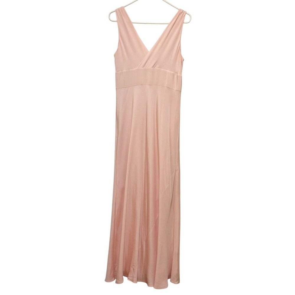 J Crew Sophia Maxi Dress Minimal Elegance Wedding Garden Party Balletcore Sz 12 - Picture 3 of 8